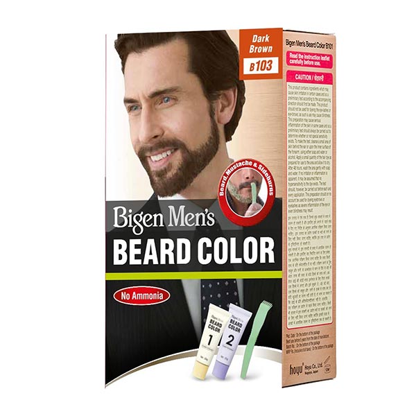 ریش بیگن قهوه ای تیره شماره 103 بی رنگ ریش و سبیل شماره 103B بیگن ۲۰ گرم - Image 1